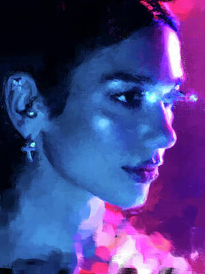 Woman Digital Art - Dua Lipa, Handlebars by Gradify Creations