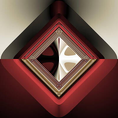 Geometric Wall Art featuring the digital art Duality by Vic Eberly