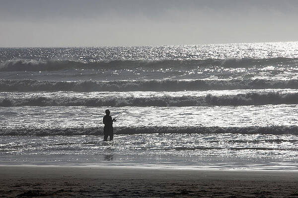 Black And White Photograph - Dubious Catch by Gina Cinardo