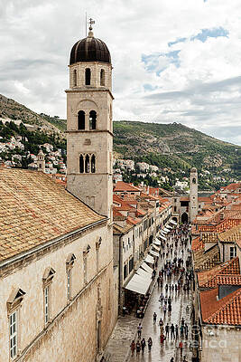 Reflection Wall Art featuring the photograph Dubrovnik Main Promenade by Craig A Walker