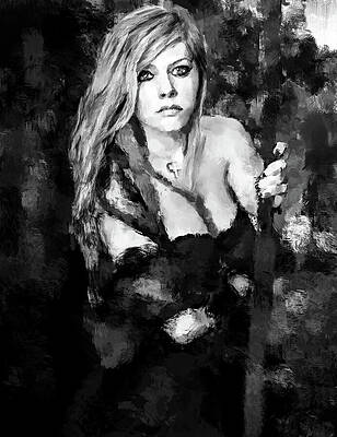 Dramatic Digital Art - Dumb And Young BW by Gradify Creations