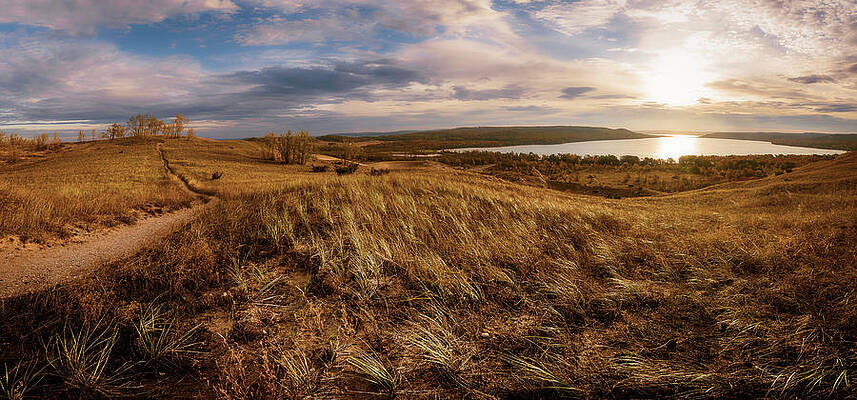 Panoramic Wall Art featuring the photograph Dune Sweep At Dawn by Owen Weber