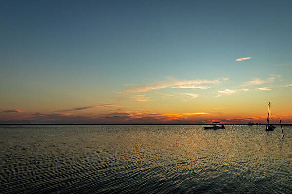 Sunset Photograph - Dusk At Currituck by David Fountain