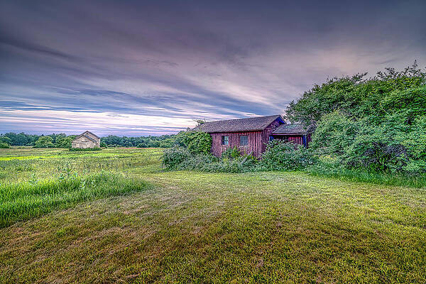 Wall Art featuring the photograph Dusk At Laudholm by Penny Polakoff