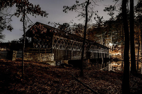 Winter Wall Art featuring the photograph Dusk At Stone Moutain Lake by Anthony Hightower