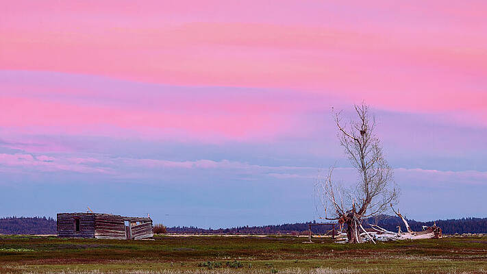 Rustic Wall Art featuring the photograph Dusk At The Homestead by Mike Lee