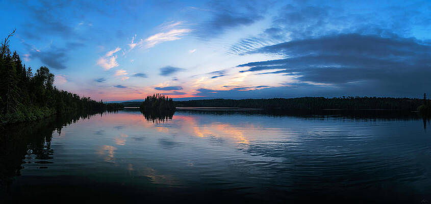Lake Wall Art featuring the photograph Dusk At Tobin Harbor by Owen Weber