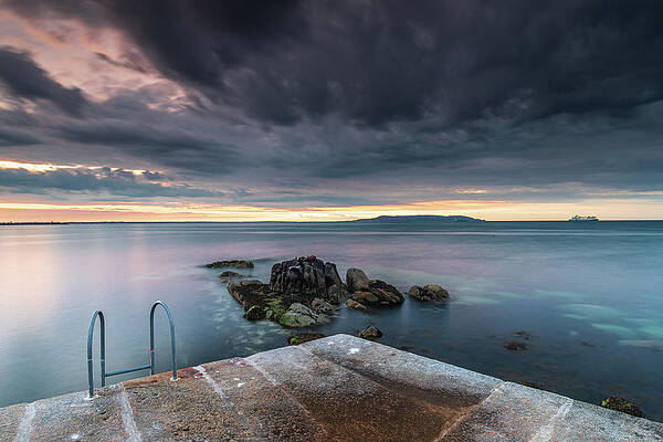 Sunset Photograph - Dusk, Bullock Harbour, Dublin by Adrian Hendroff