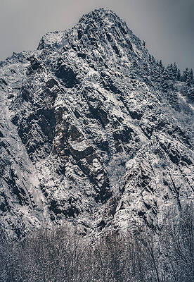 Moody Photograph - Dusted Peak - Big Cottonwood Canyon, Utah - Vertical by Abbie Warnock