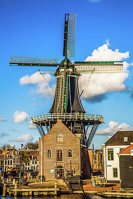 City Wall Art featuring the photograph Dutch Windmill Holland by Tommy Farnsworth