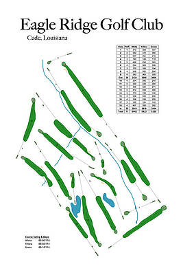 Golf Wall Art featuring the digital art Eagle Ridge Golf Club by Flop Shot Studio