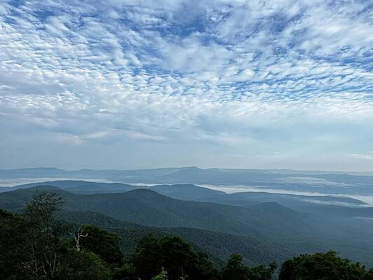 Wall Art featuring the photograph Early Light In The Blue Ridge Mountains by Deb Beausoleil