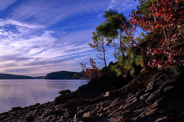 Vibrant Photograph - Early Morning At Lake Allatoona by Anthony Hightower