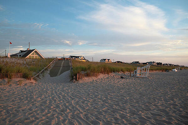 Summer Wall Art featuring the photograph Early Morning Jersey Shore Beach Scene by Matthew DeGrushe