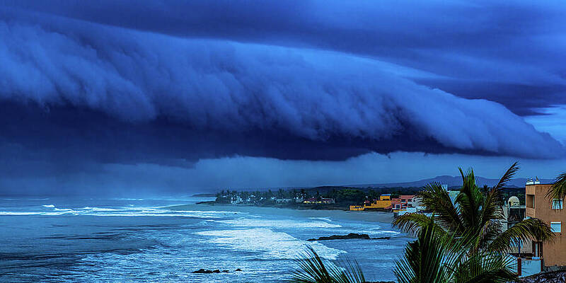 Sky Photograph - Early Morning Storm Clouds In Mazatlan Sinaloa Mexico by Tommy Farnsworth