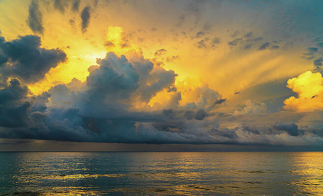 Sunrise Wall Art featuring the photograph Early Morning Sunrise Cloud Show Mazatlan Mexico by Tommy Farnsworth