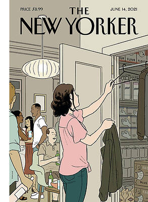 New Yorker Social Gathering Print