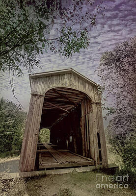 Addison County Photograph - East Shoreham Vermont Covered Bridge by Eric Killorin