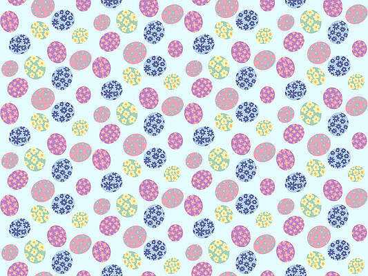 Flower Wall Art featuring the digital art Easter Egg Decorative Pattern by Snow Iris Studio
