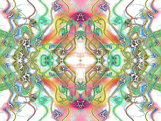 Geometric Digital Art - Eastern Influence by T Oliver