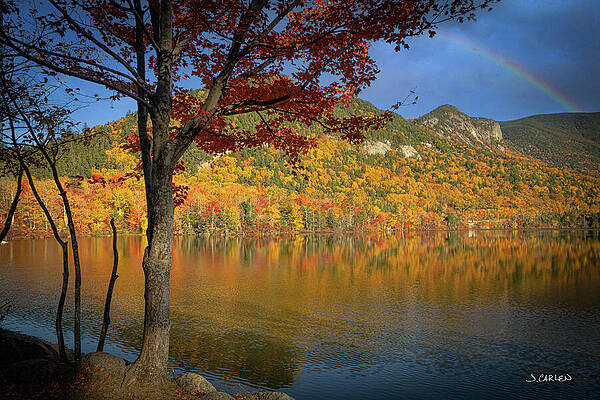 Mountain Photograph - Echo Lake Rainbow by Jim Carlen