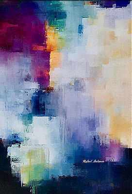 Wall Art featuring the ai art Echoes Of Light by Rafael Salazar