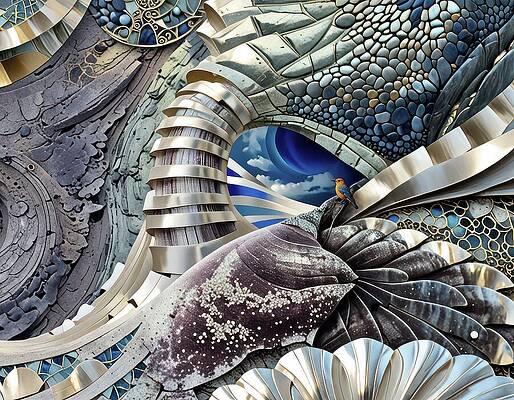 Sky Digital Art - Edge Of The Sky by Eris And AI