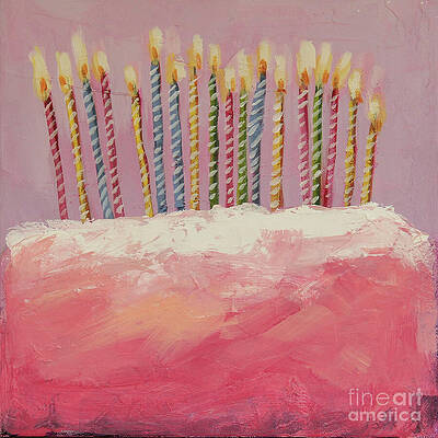 Vibrant Painting - Eighteen Candles by Lucia Stewart