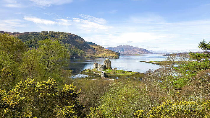 Scotland Wall Art featuring the photograph Eilean Donan Castle - Dornie, Highland Scotland by Jeff Saunders