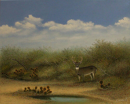 Wall Art featuring the painting El Charco by Eleazar Herrera