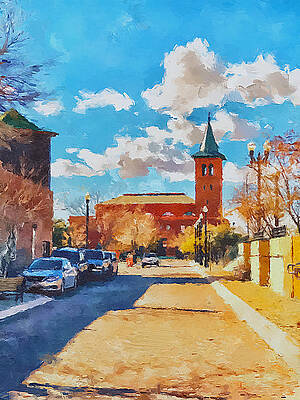 Transportation Photograph - El Paso Train Station, Texas - Painting by Tatiana Travelways