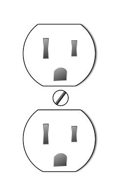 Costume Digital Art - Electrical Outlet Halloween Costume by Flippin Sweet Gear