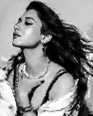 Profile of a Woman Digital Art