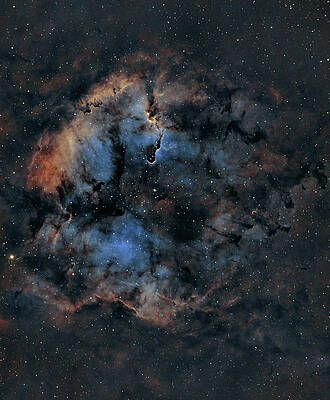 Nebula Photograph - Elephant Trunk Nebula In Foraxx Palette by Brian Weber