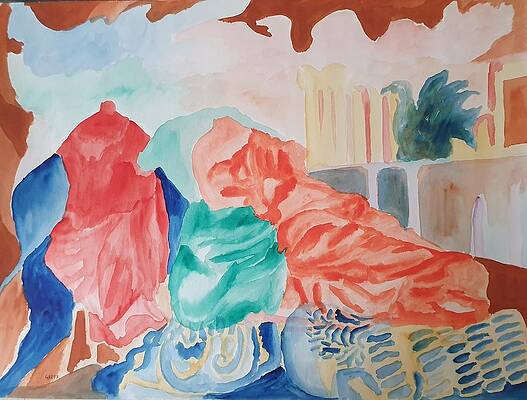 Wall Art featuring the painting Elysium by Enrico Garff