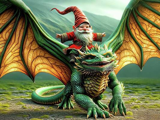 Digital Art - Emerald Majesty And The Cheerful Rider by Bill And Linda Tiepelman