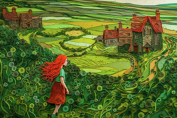 Digital Art - Emerald Walk by Paul Charles