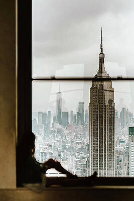 Architecture Wall Art featuring the photograph Empire State Building View New York City by Printed View