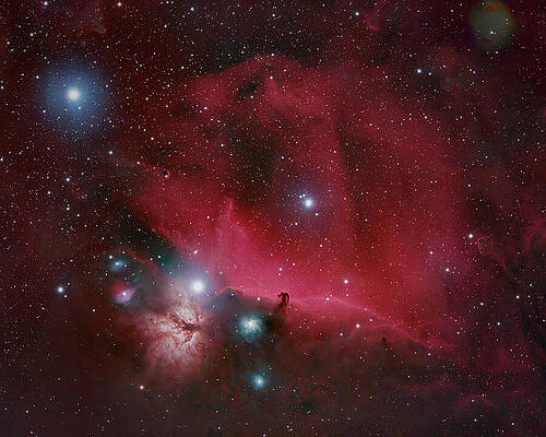 Cosmic Wall Art featuring the photograph End Of Orions Belt by Bruce Feagle