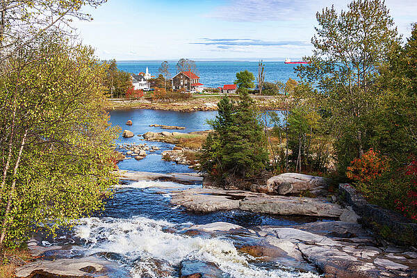 Scenic River and Ocean View Wall Art