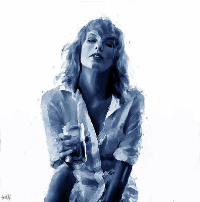Expression Wall Art featuring the digital art Taylor Swift, Look What You Made Me Do by Gradify Creations