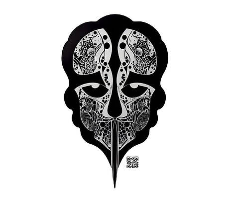 Drawing - Enigmatic Skull by Rafael Salazar