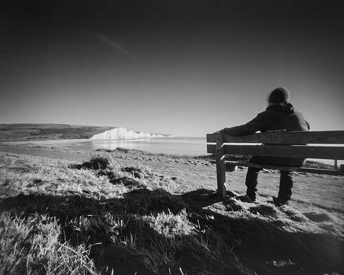 Horizon Photograph - Enjoying The Best View In Sussex by Will Gudgeon