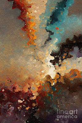 Wall Art featuring the painting Ephesians 4 32. Graceful Forgiveness. Abstract Christian Wall Art by Mark Lawrence