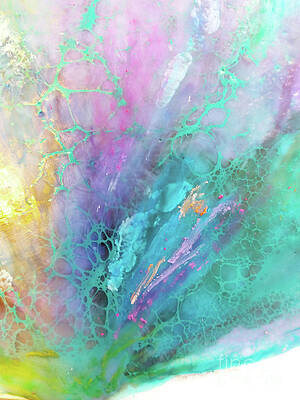 Wall Art featuring the painting Ethereal Florals by Anita Thomas