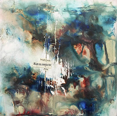 Abstract Wall Art featuring the painting Euphoric Remarks by Rodney Frederickson