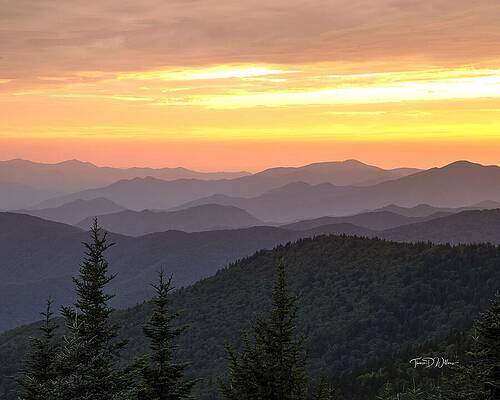 Sky Photograph - Evening Drama In The Smoky Mountains by Theresa D Williams Smoky Mountains