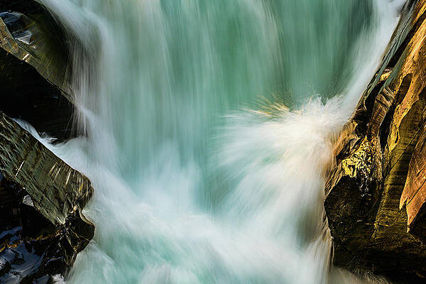 Nature Photograph - Evening Light At Numa Falls by Ursula Abresch