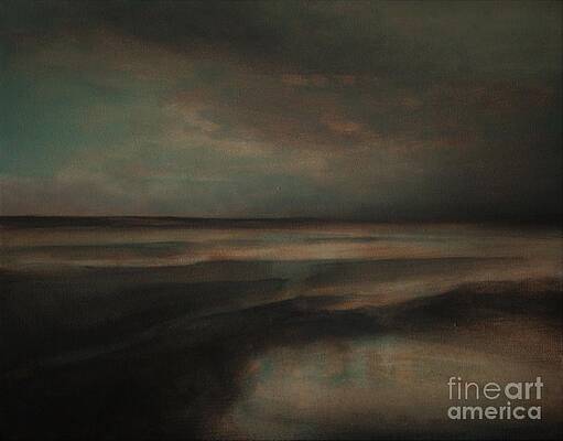Minimalist Wall Art featuring the painting Evening Mood by Jane See
