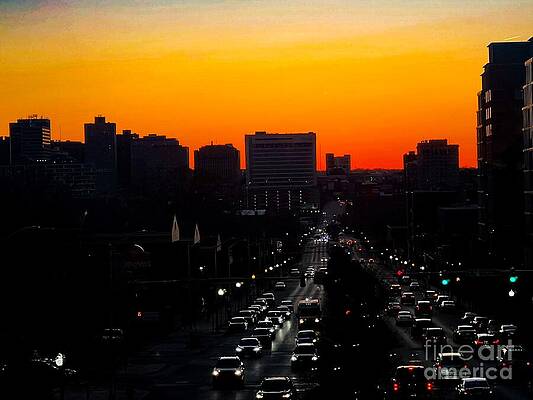 Sunset Photograph - Evening Traffic by Addison Likins